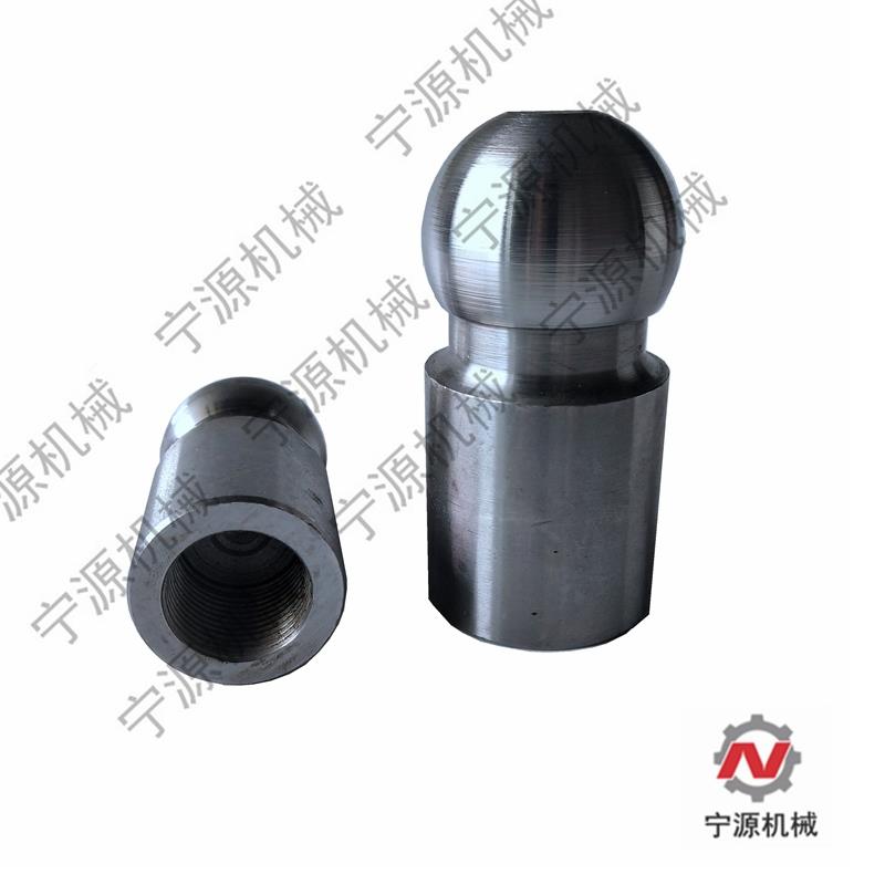 支腿油缸活塞杆改装顶盘顶帽配件吊车钻机腿球头配件杆头双向油缸