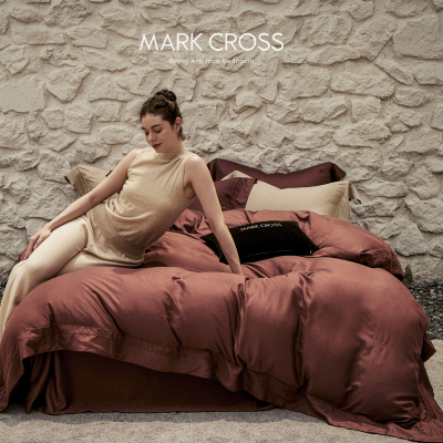 MARKCROSS简奢唯美热淇淋超细旦天丝云感磨毛床上四件套床单用品