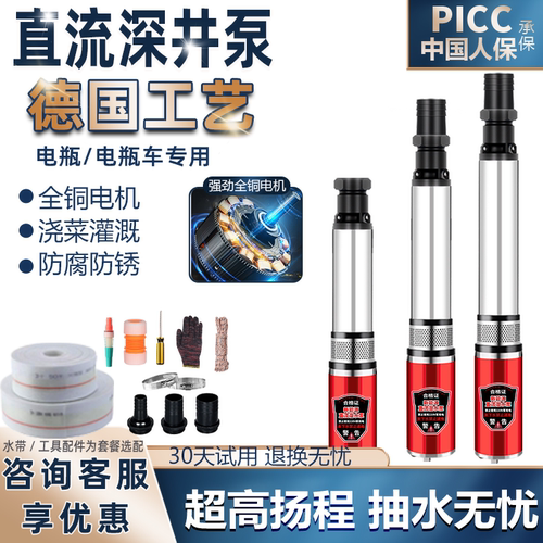 高扬程大流量电瓶电动车无刷泵