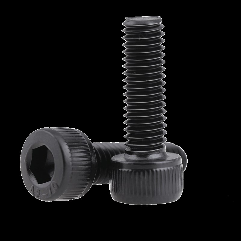 304不锈钢黑色圆柱头内六角螺丝M1.6M2M3M4MM5M12加长螺栓杯头螺
