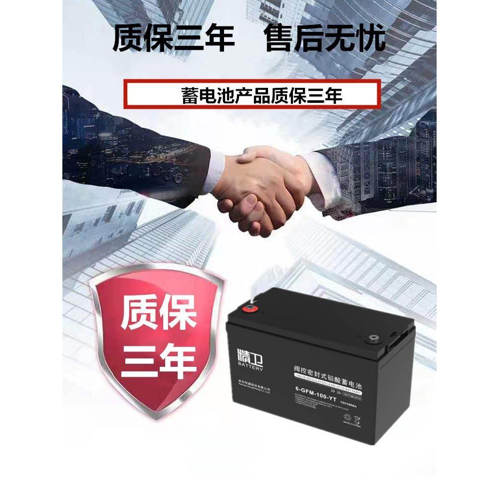 科华精卫蓄电池6-GFM-100-YT/24AH38AH12V65AH100AH120/150/200AH