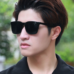 墨镜男款高级感痞帅开车专用眼镜男士复古时尚黑色蹦迪太阳镜大脸