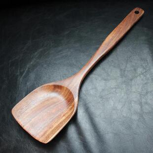 家用实木无漆 高档木铲泰国进口柚木炒菜锅铲不粘锅专用铲长柄中式