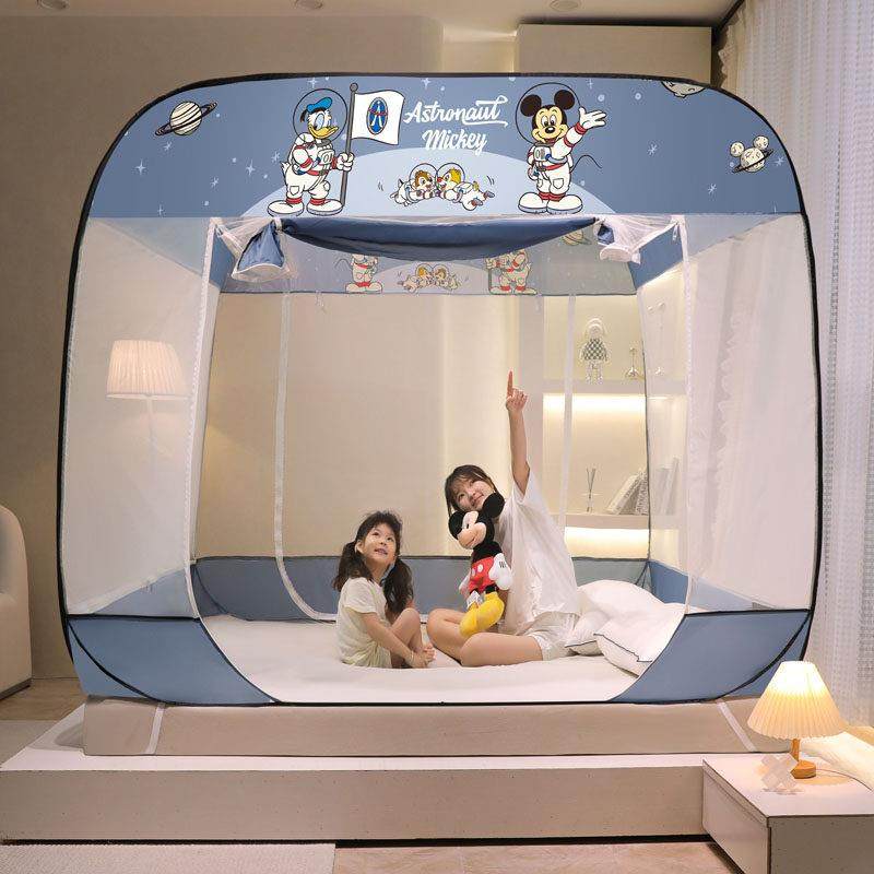 免安装家用蒙古包蚊帐可拆洗学生宿舍折叠帐篷宝宝防摔拉链防蚊罩,床上用品,蚊帐,淘宝优惠券,粉丝福利购,淘宝优惠卷
