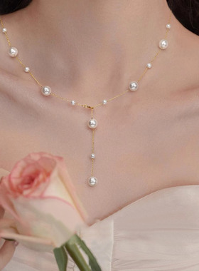 满天星珍珠项链女款轻奢轻奢小众