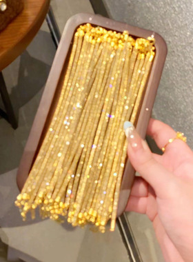 爆闪金色蕾丝钱袋子网兜手链女款