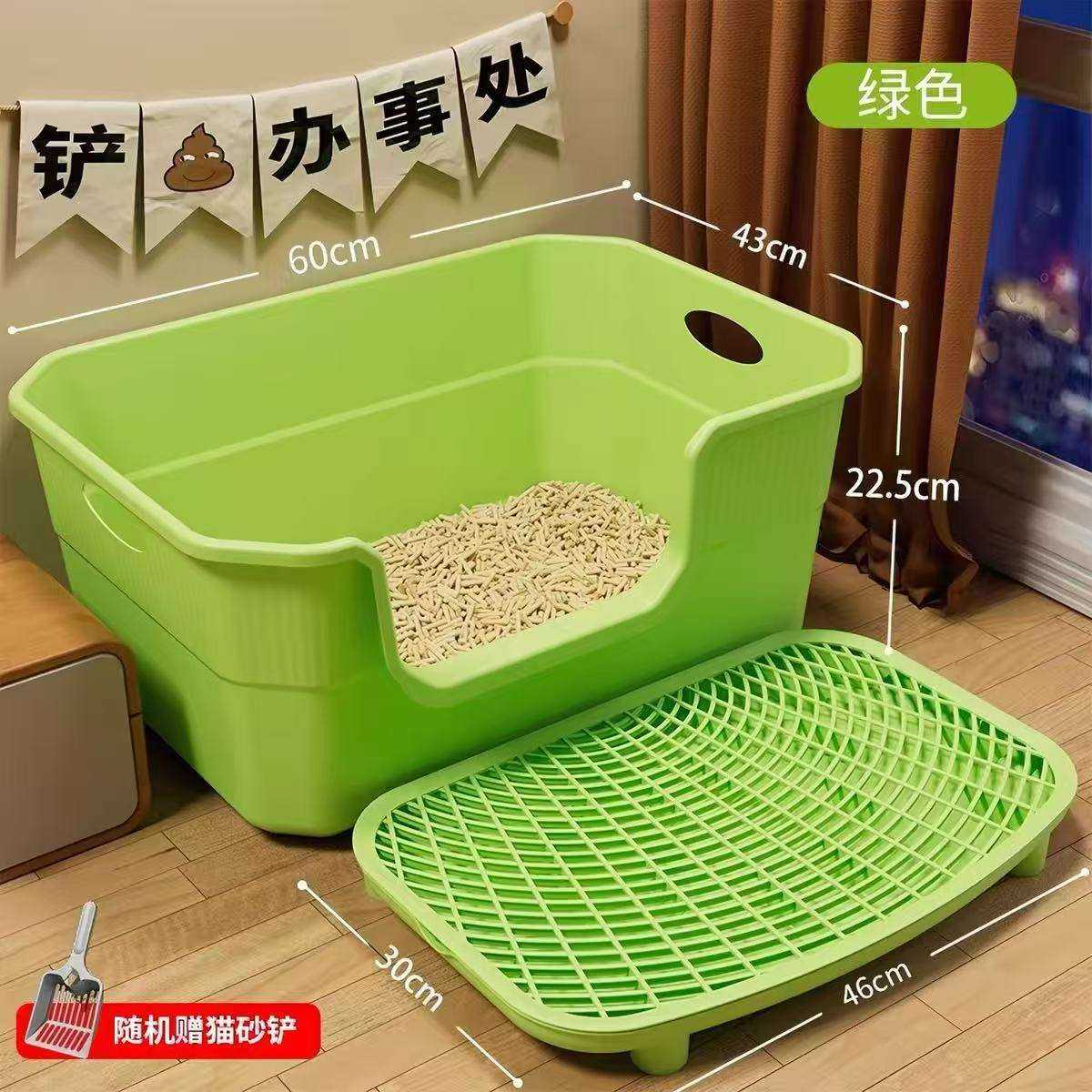 巨型猫砂盆封闭可拆卸特大号防