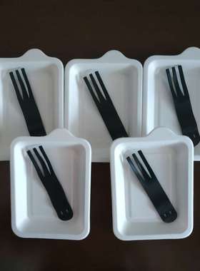 一次性生日蛋糕刀叉盘餐具 一次性纸餐盘叉子套装 5/10人份套餐