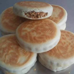 山东五莲手工花生月饼怀旧传统糕点零食喜干粮水饼花生18个