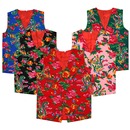 东北大花布马甲男女坎肩民族风舞台演出服二人转表演网红嘻哈年会