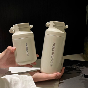 HOLOHOLO保温杯高颜值2025新款女生泡茶杯便携大容量茶水分离杯子