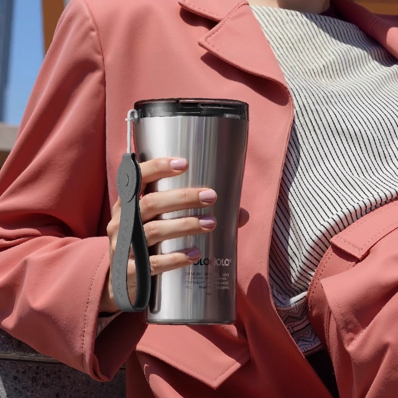 新款美式吸管咖啡保温杯一体内胆