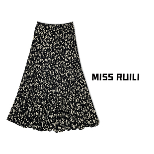 春季 新款 RUILI定制 MISS 高腰显瘦碎花半身裙女A6902