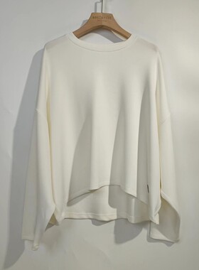 No5 in mode第五时尚极简风莫代尔圆领打底长袖套头衫纯色卫衣