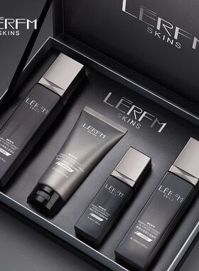 LĒRFM SKINS蓝尼芳可野蕴竹萃男士控油套盒四件套护肤品不油腻
