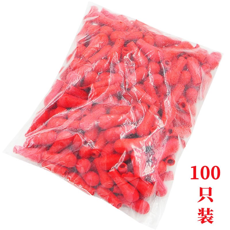 红胶帽100只/包 红皮头 乳胶冒 红胶头 乳胶帽 玻璃滴管红胶帽
