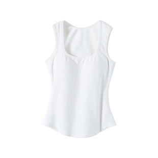 炽火火 遮副乳显锁骨一体吊带内搭打底上衣 带胸垫背心女外穿夏季