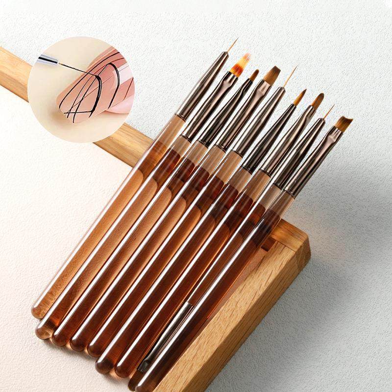 日式美甲笔刷子套装扫双头