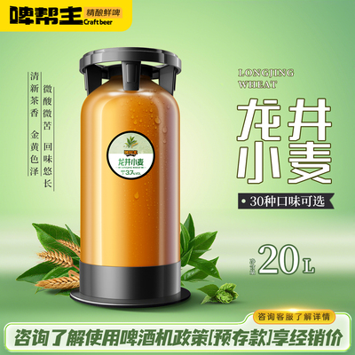 果味啤酒原浆啤酒白啤鲜啤德式小麦精酿原浆啤酒扎啤大桶装20L