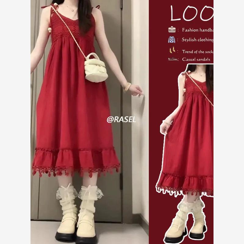 夏季温柔系穿搭连衣裙女