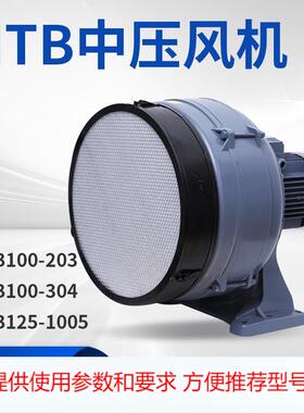 HTB100-304透浦多段式鼓风机 2.2KW焊接废气吹吸用锅炉助燃送风机