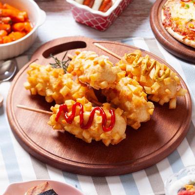 圃美土豆芝士XPL热狗棒速食空 气炸锅多韩式烤香士肠拉丝芝热狗棒