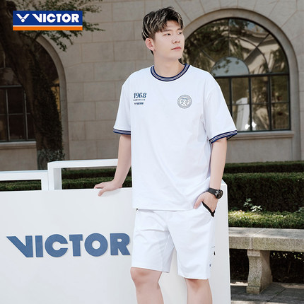 VICTOR威克多胜利羽毛球服俱乐部系列男女款针织短袖T恤T-5503VBC