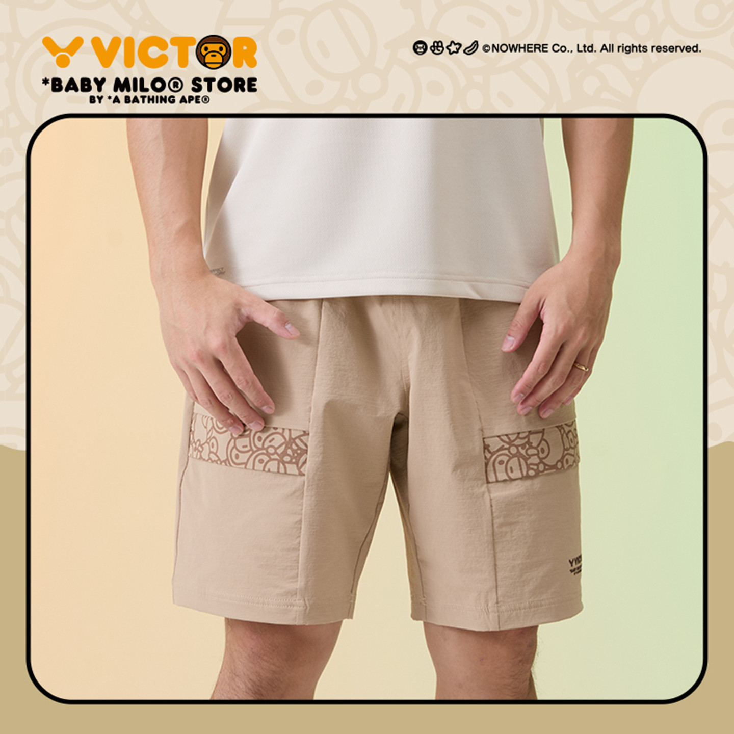 VICTOR胜利羽毛球服威克多BABY MILO宝贝米洛联名运动短裤R-505BM,运动/瑜伽/健身/球迷用品,羽毛球裤装,淘宝优惠券,粉丝福利购,淘宝优惠卷