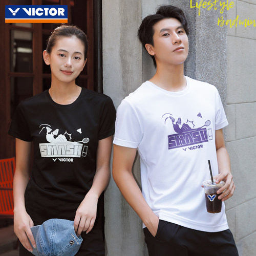 2026新品VICTOR胜利威克多羽毛球服易干男女款运动短袖T恤T-60031