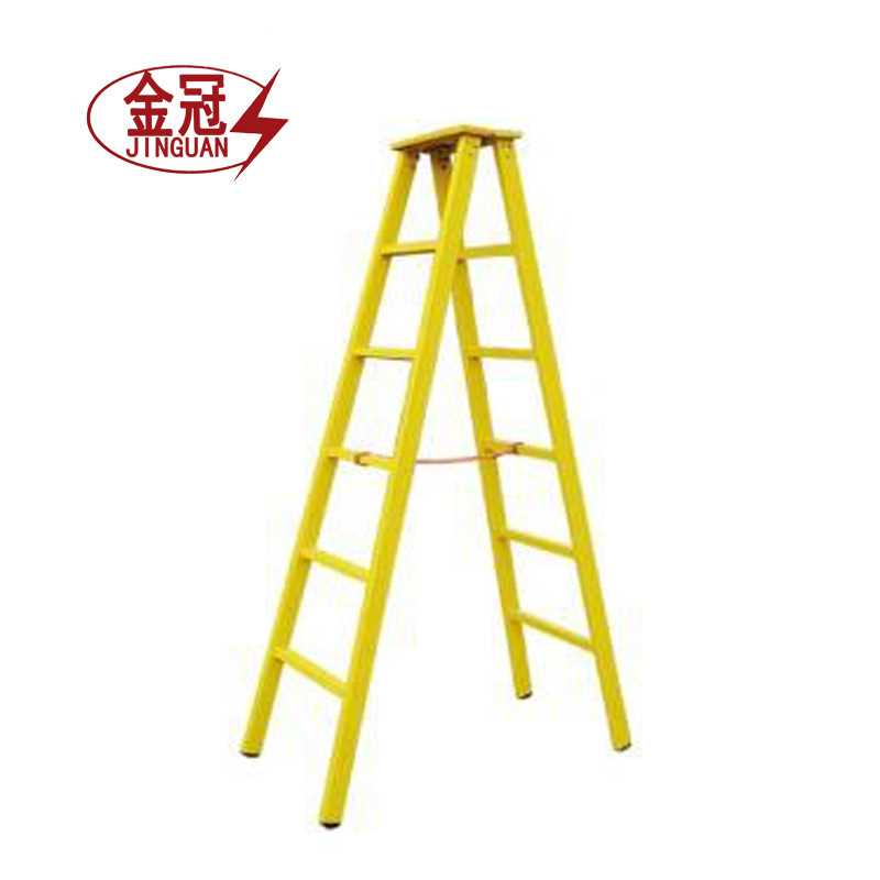 绝缘梯伸缩梯绝缘人字梯  JYT-R-2绝缘梯 电工用玻璃钢梯子