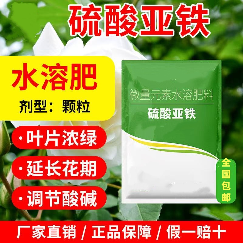 硫酸亚铁花用肥料花肥土壤改良养花喜酸性植物盆栽补溶肥特价包邮