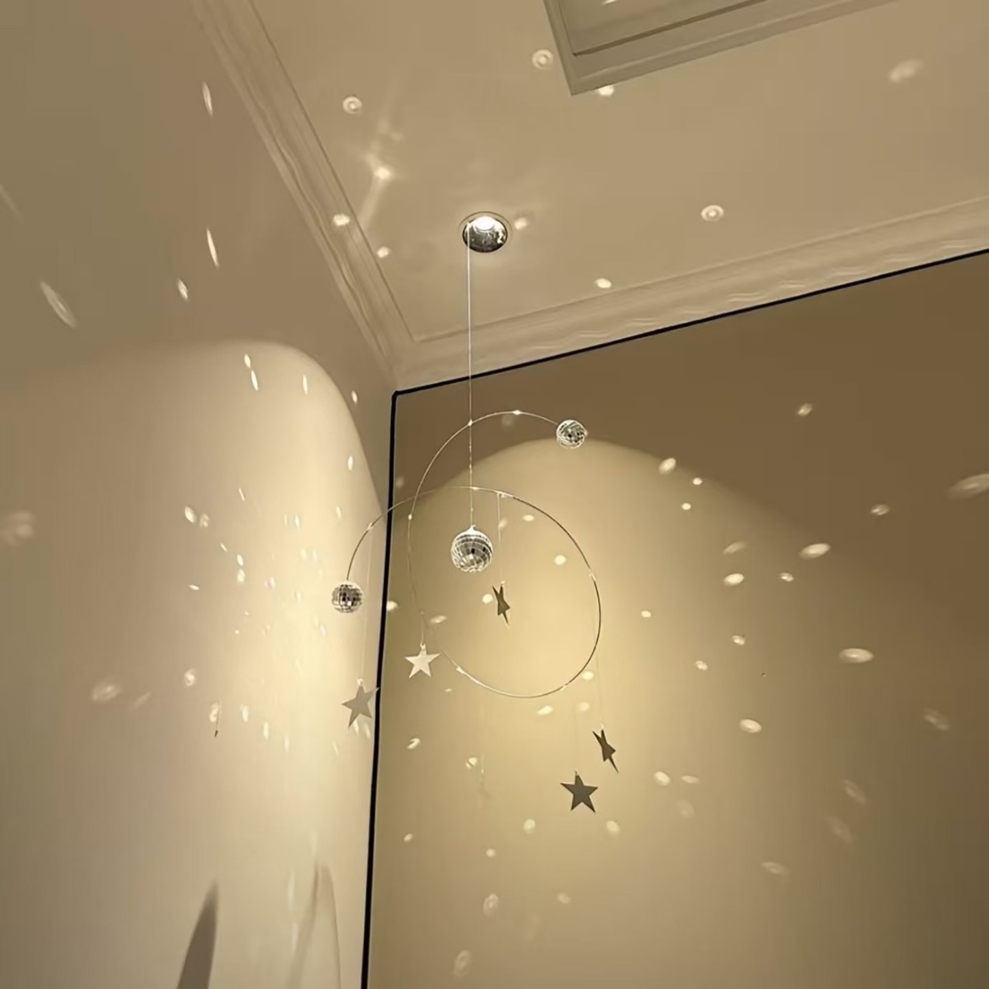 家居客厅阳台光影吊饰氛围感装饰星星夜空反光挂饰手工diy材料包,家居饰品,吊饰/挂饰,淘宝优惠券,粉丝福利购,淘宝优惠卷