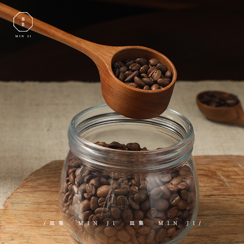 叕木皿集咖啡豆勺定量勺无漆无蜡