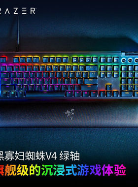 Razer雷蛇黑寡妇蜘蛛V4段落线性电竞电脑游戏机械键盘RGB幻彩灯光