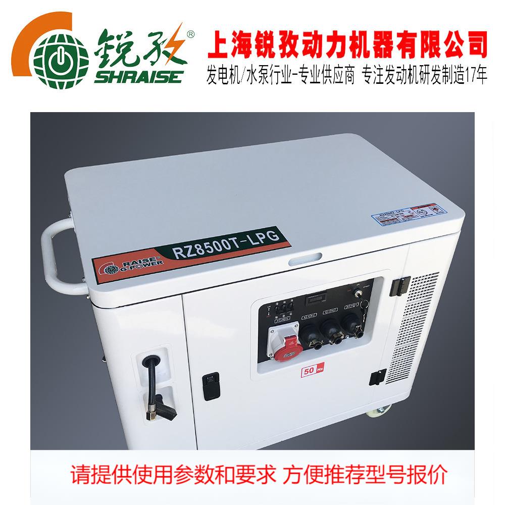 7-8-10KW汽油LPG沼气发电机组 可做静音型 工厂定制