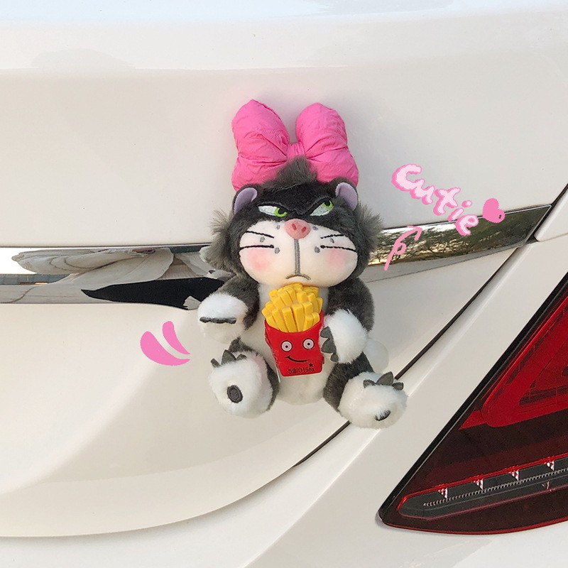 可爱路西法猫汽车尾部装饰挂件