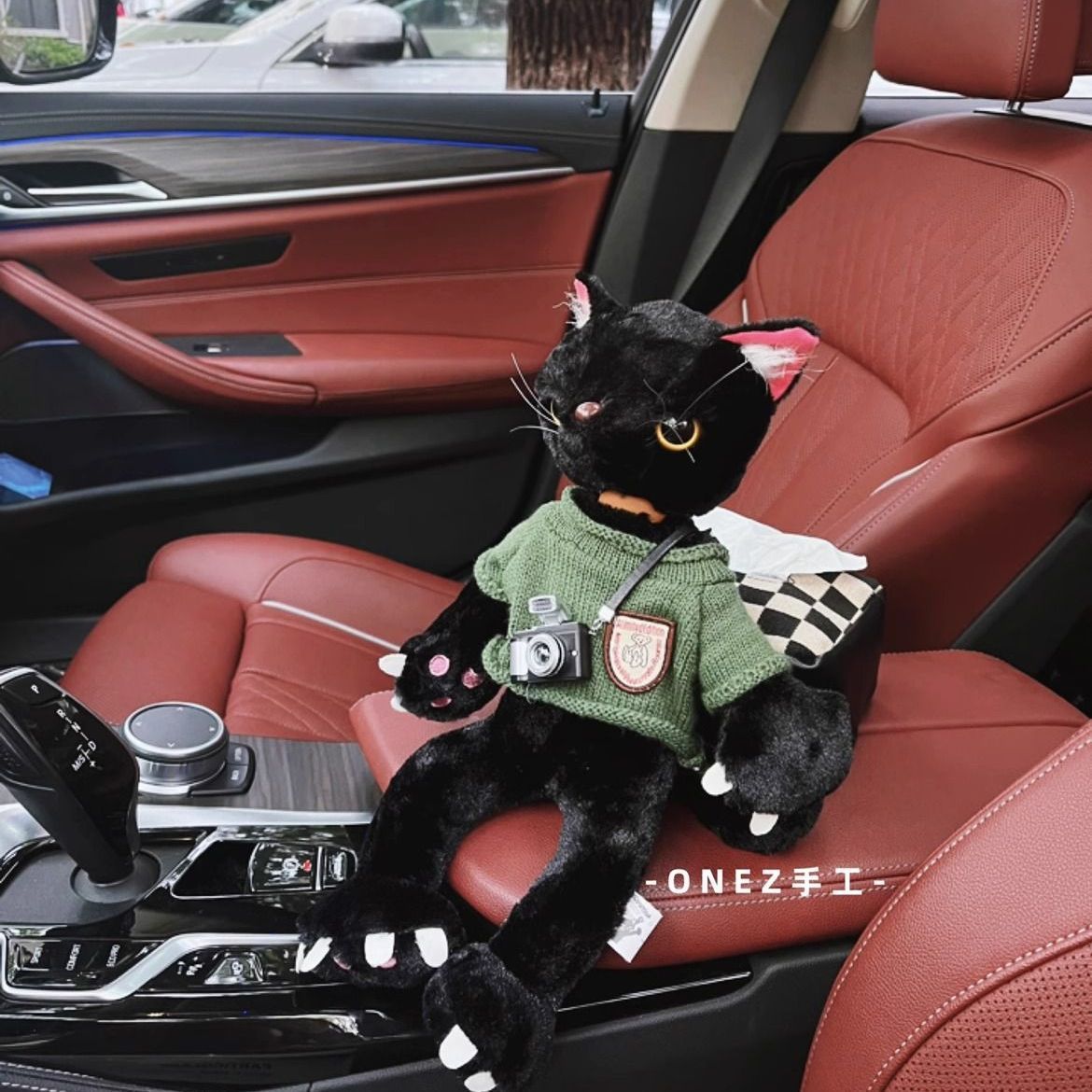车载超级可爱猫咪公仔汽车座椅