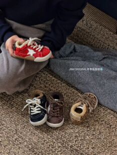 JBM潮童鞋子男童女童登山鞋2025新款小童百搭