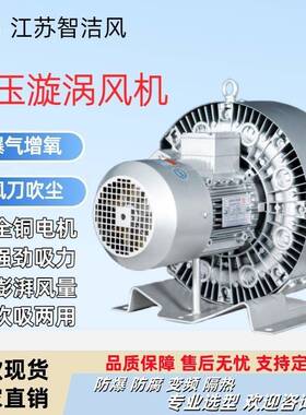 GRB-710H0303KW涡旋式真空泵3000W单叶轮漩涡风机3KW高压漩涡气