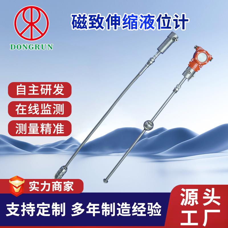 东润在线储罐顶部安装磁翻板液位计DRCM99智能mA型磁致伸缩液位计