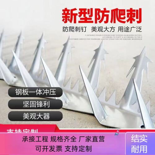 墙头新款防爬刺钉围墙护栏