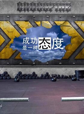 3d铁皮金属背景墙纸健美台球壁画