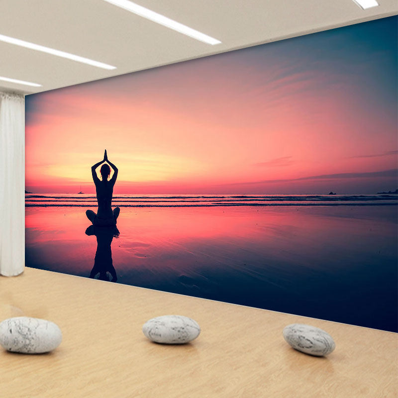 个性定做舞蹈教室背景墙壁纸 立体健身房瑜伽馆装修墙纸 装饰壁画,家装主材,定制壁画,淘宝优惠券,粉丝福利购,淘宝优惠卷