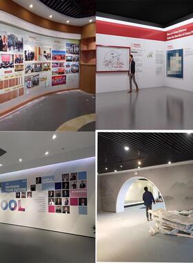 定制墙纸墙布博物馆企业形象墙壁布民族文化UV打印展厅宣绒布浮雕