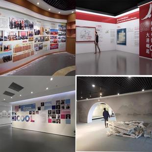 定制墙纸墙布博物馆企业形象墙壁布民族文化UV打印展厅宣绒布浮雕