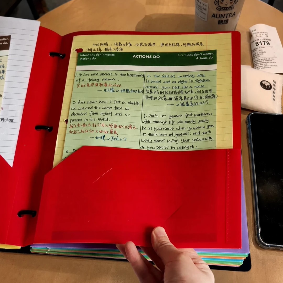 美式3孔美规A4文件夹薄脆本考研用草稿本可拆卸试卷收纳册文件夹