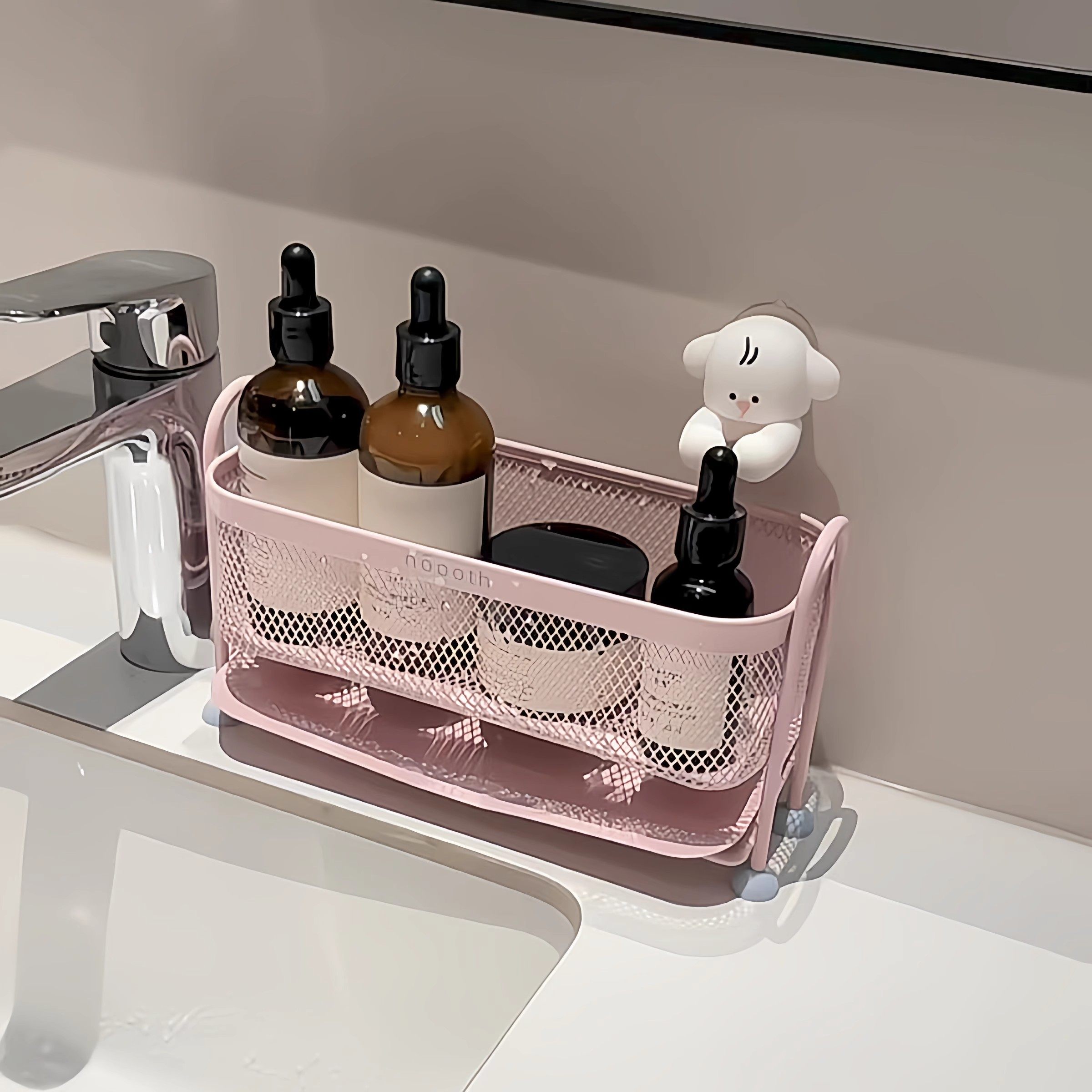 多巴胺浴室置物架洗手台放化妆品沐浴露洗漱用品高颜值沥水收纳架