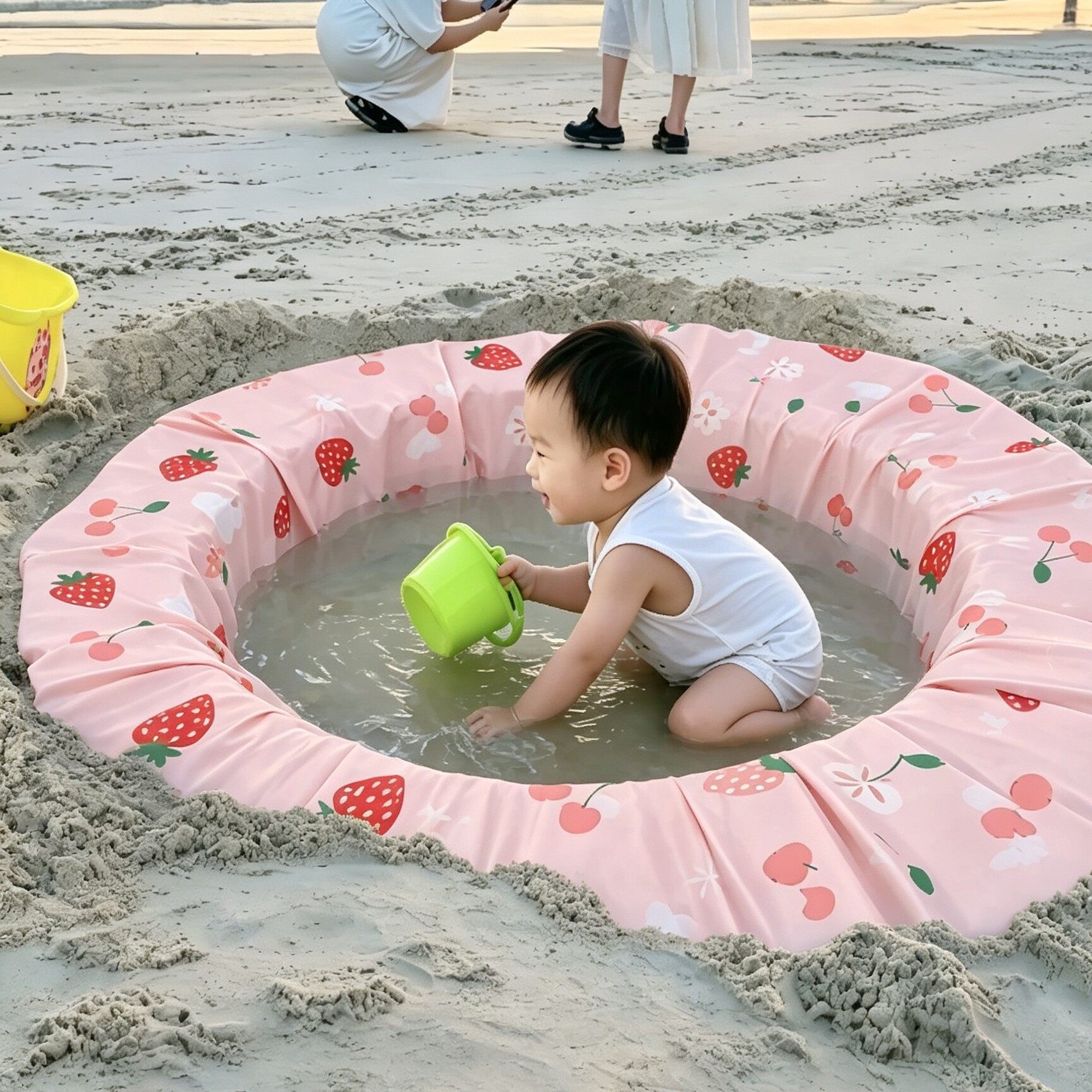 一次性沙滩垫防水防沙可携式海边玩水神器加厚可折叠宝宝赶海玩具