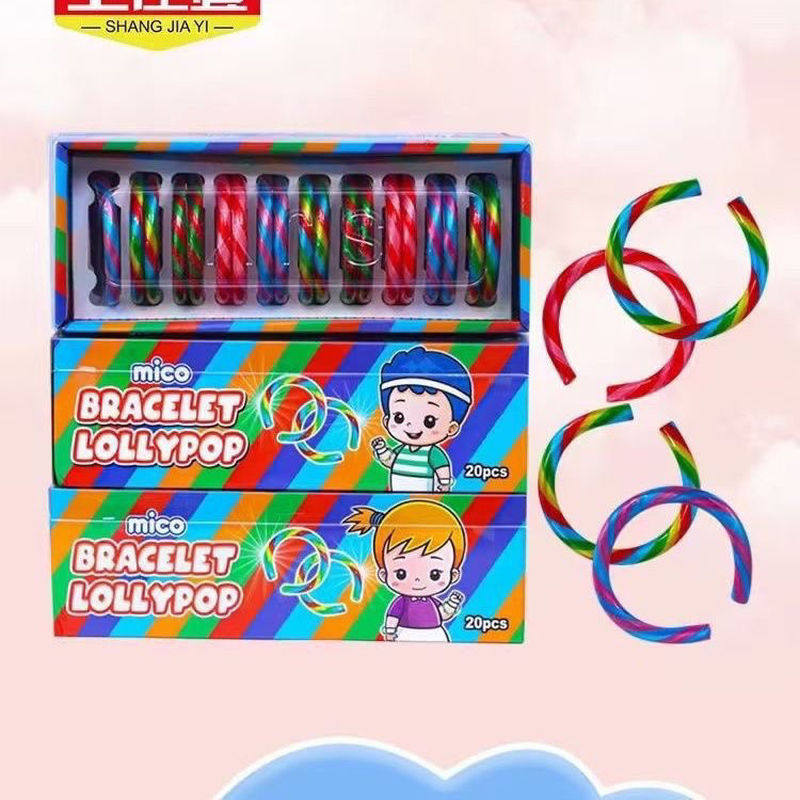 创意手镯糖果拐杖棒棒糖手镯糖果礼盒装儿童礼物高颜值糖果