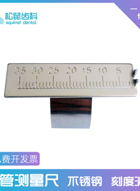 牙科根管测量手指直戒尺台不锈钢根测仪口腔齿科耗材料1个包邮